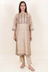 Khaadi Cotton Kurta Dupatta And Pant Set With Block Print